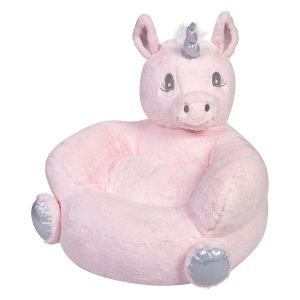 Children's Pink Unicorn Plush Character Chair