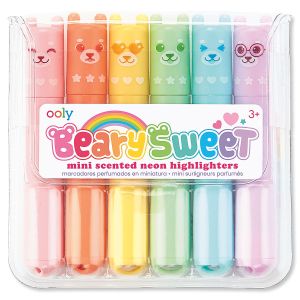 Beary Sweet Scented Mini Neon Highlighters