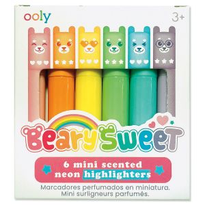 Beary Sweet Scented Mini Neon Highlighters