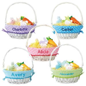 Easter Baskets with Personalized Liners