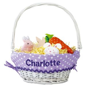 Personalized Lavender Easter Basket