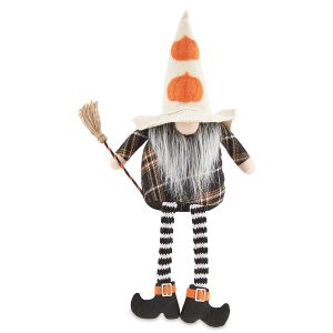 Dangle Legs Halloween Pumpkin Gnome