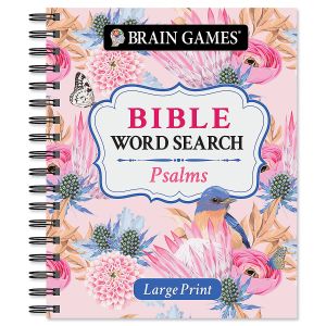 Psalms Large Print Bible Word Search Brain Games®