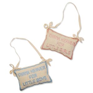 Thank Heaven Pillow Door Hanger Decor