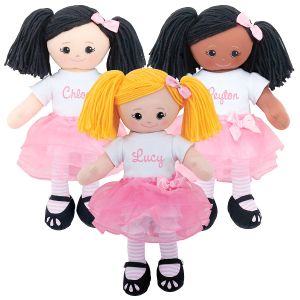 Personalized Ballerina Rag Doll with Tutu