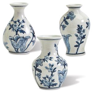Japanese Blossom Blue Vase