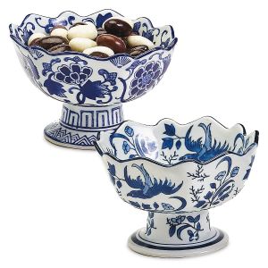 Scalloped Footed Bowls