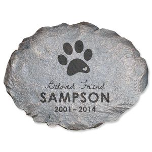 Beloved Friend Personalized Pet Memorial Stone