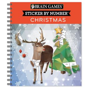 Christmas Sticker By Number Brain Games®