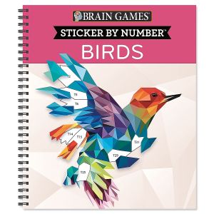 Birds Sticker by Number Brain Games®