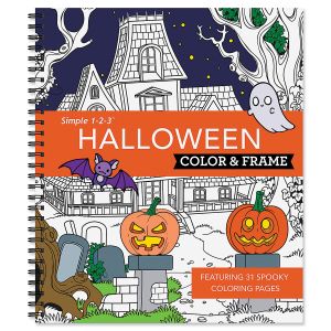 Halloween Color & Frame Book