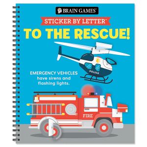 To The Rescue Sticker by Number Brain Games®