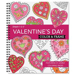 Valentine's Day Color & Frame Book