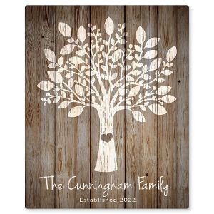 Personalized Our Family Tree Canvas