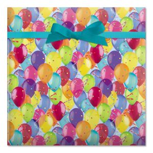 Photo Balloons Jumbo Rolled Gift Wrap