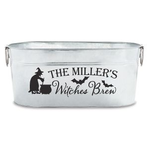 Witches Brew Personalized Beverage Tub & Stand