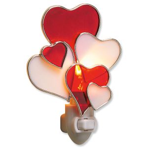 Stained Glass Heart Nightlight