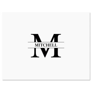 Front & Center Note Card-Black-608504A