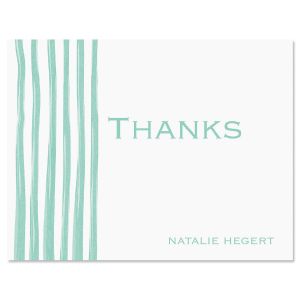 Sheer Delight Thank You Card-Green-609279C