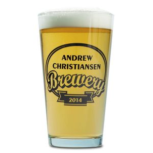 Brewery Name Pint Glass