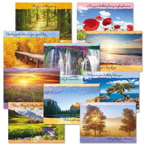 Scenic Inspirations Birthday Cards Value Pack