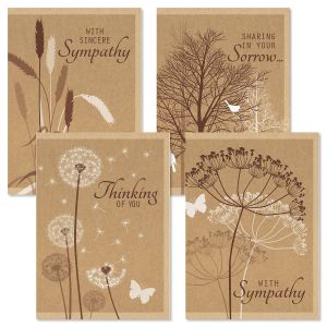 Kraft Sympathy Cards
