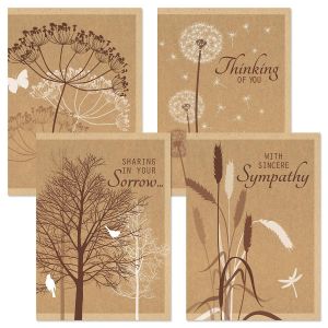 Kraft Sympathy Cards