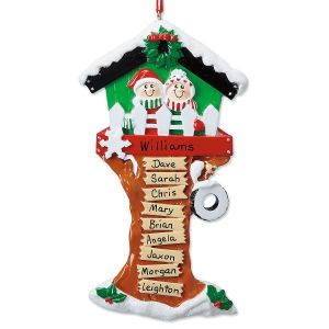 Christmas Tree House Personalized Christmas Ornament