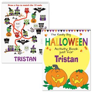 Personalized Halloween Activity Book-Pumpkin-613089B