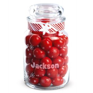 Personalized Snowflake Treat Jar