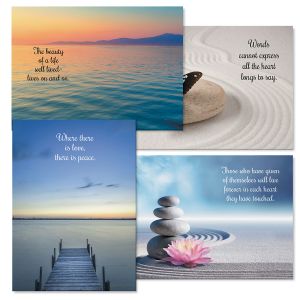 Peaceful Photo Sympathy Cards