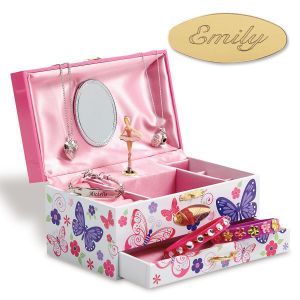 Floral Personalized Music Box