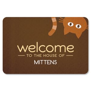 Personalized Cat Welcome Doormat-1 Cat-615568A