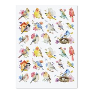 Watercolor Birds Stickers