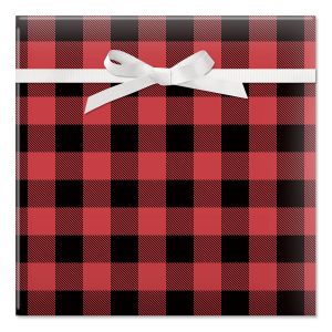 Buffalo Plaid Jumbo Rolled Gift Wrap