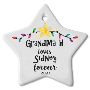 Personalized Love You Forever Ceramic Ornament