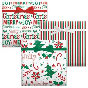 Oh So Merry Flat Gift Wrap Sheets