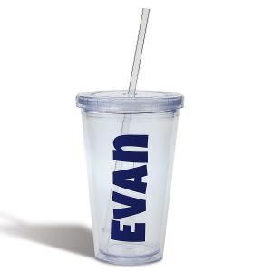 Personalized Acrylic Beverage Cup - Blue