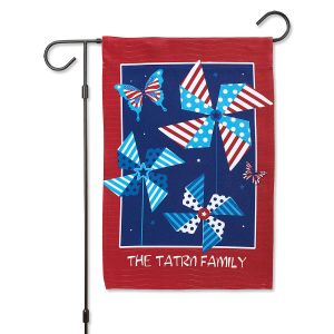 Personalized Patriotic Garden Flag