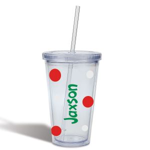 Personalized Acrylic Beverage Cup - Green  