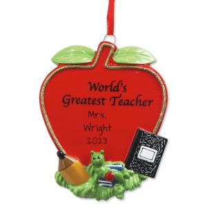 Teacher Personalized Christmas Ornament