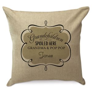Personalized Spoiled Grandchildren Pillow