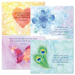 Bright Watercolor Note Cards