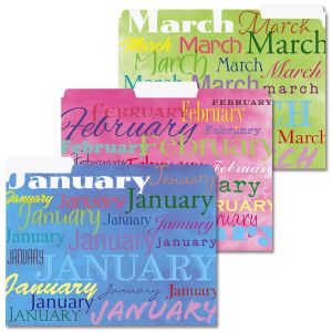 12 Month File Folders
