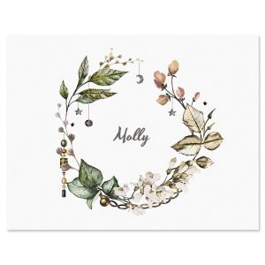 Whimsical Wreath Folded Note Cards