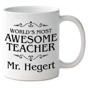 World's Most Awesome Teacher Mug