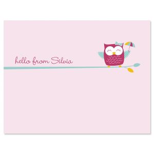 Sweet Owl Folded Note Cards