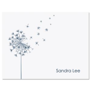 Wispy Dandelion Folded Note Cards