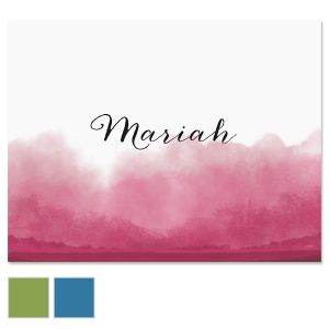 Dipped Watercolor Folded Note Cards
