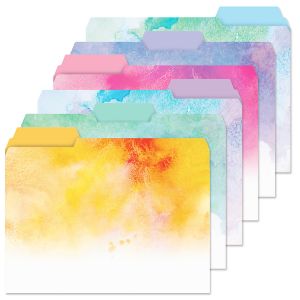 Brushstrokes File Folders Value Pack